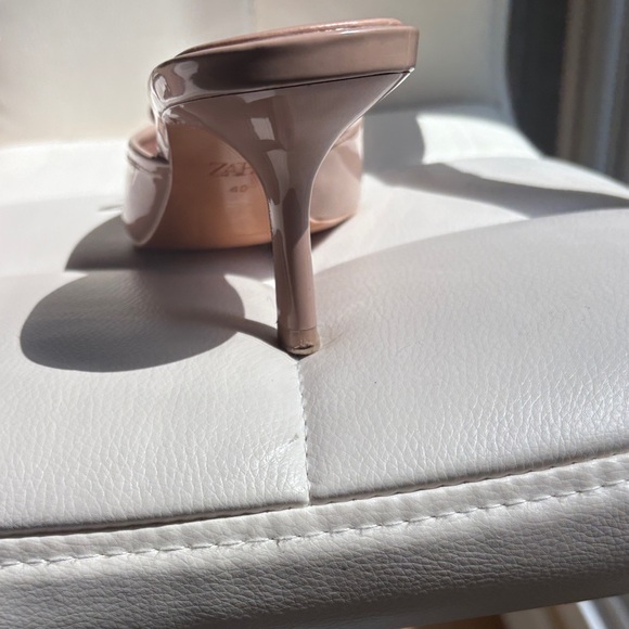 Zara Women's Nude Pointed-Toe Mules - Picture 6 of 15
